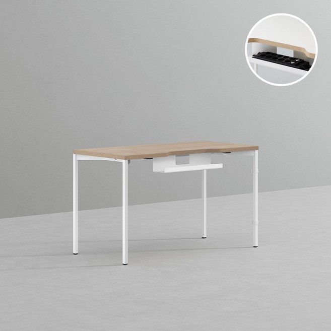 데스커 1200x600 컴퓨터 책상 2.0 DSDBB1206, 화이트
