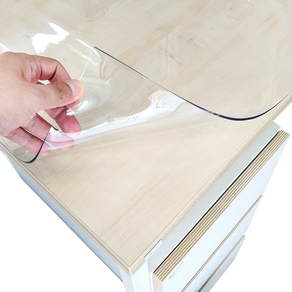 마켓플랜 멀티 PVC 테이블 매트, 투명, 90 x 160 cm, 1개 상세 이미지 1