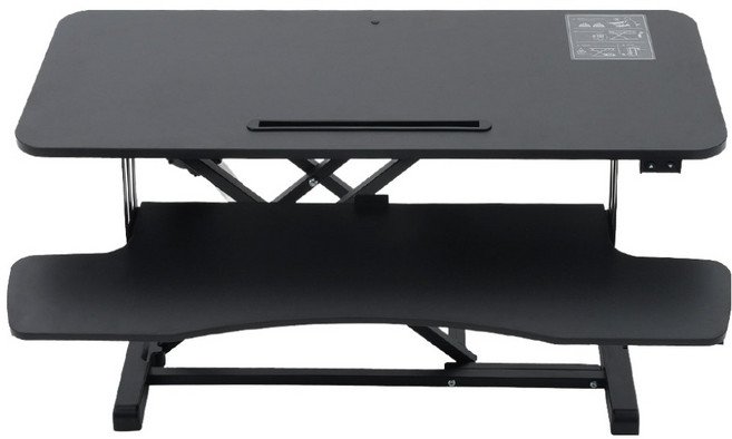 카피어랜드 덱스탑 거치형 전동 스탠딩 데스크 NE950 ONE SIZE(950 x 615 x 156~480 mm), 블랙