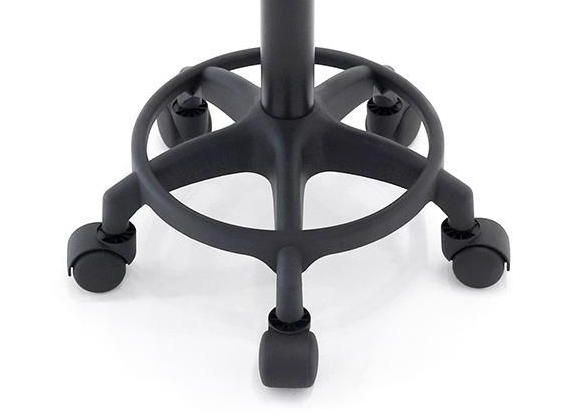 21세기트랜드 330 Chair 높이조절 원형 고정형 작업의자, 블랙 상세 이미지 2