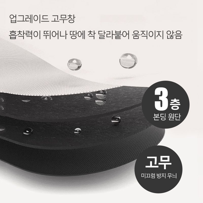 Shipshape 주방발매트 규조흙방수매트 2장 1세트 싱크대발매트 욕실 러그 발매트, 직사각형할인 상세 이미지 2