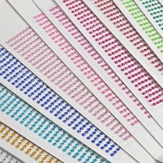 보석 스티커 비즈 크리스탈 큐빅 장식 만들기재료 3mm, 큐빅스티커3mm, 실버