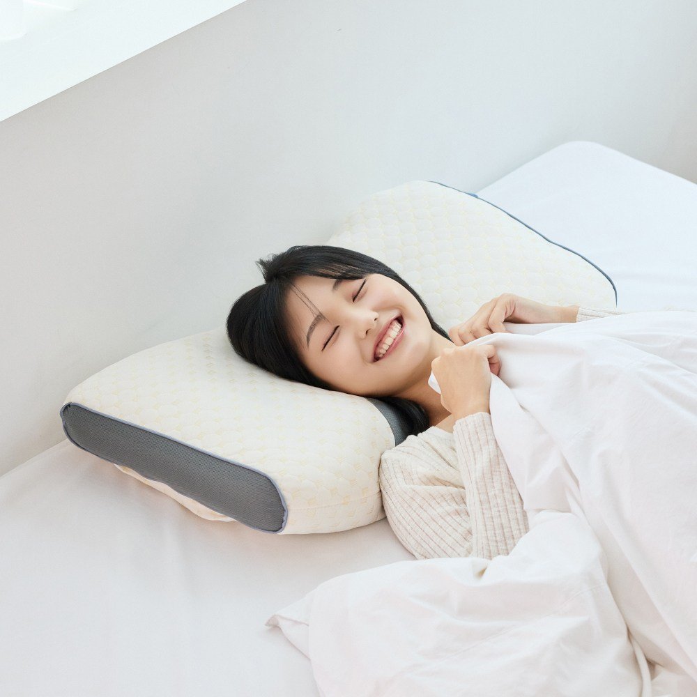 슬립포어 목편한 잠 잘오는 경추 수면 베개 2p, 화이트, 1개 상세 이미지 2