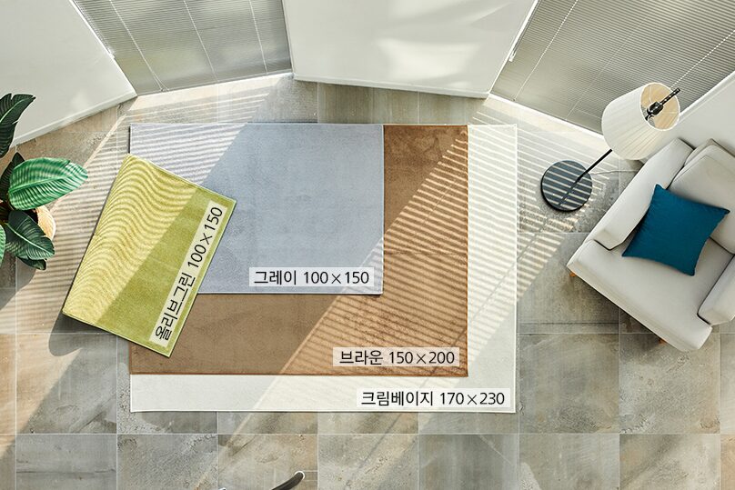 러그마켓 플레인 단모 먼지없는 물세탁 거실 극세사러그 상세 이미지 1