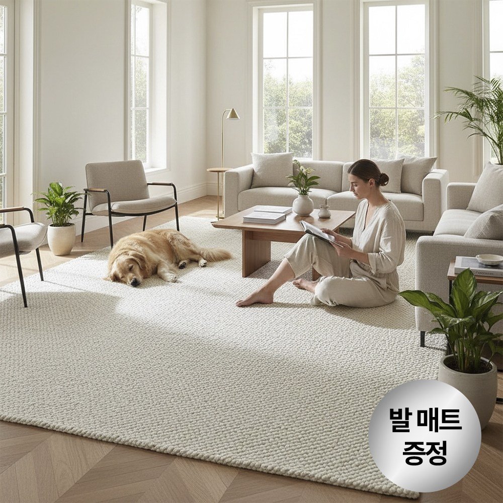 블레딕홈 럭스 사계절 워셔블 비정형 러그 상세 이미지 1