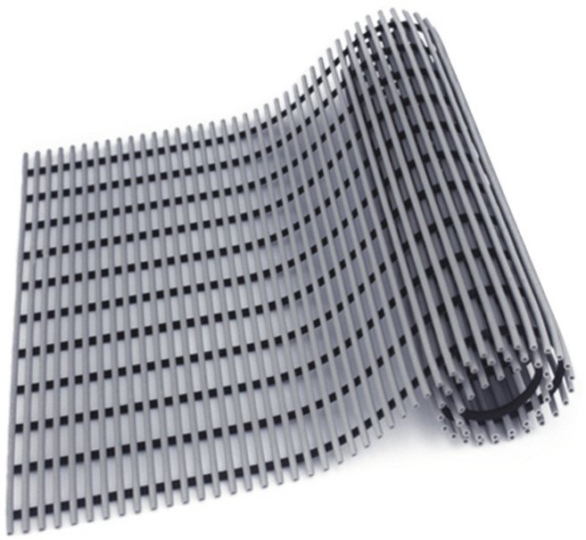 월광 프리미엄 미끄럼방지 욕실매트 고급형 60 x 100 cm, 회색, 1개