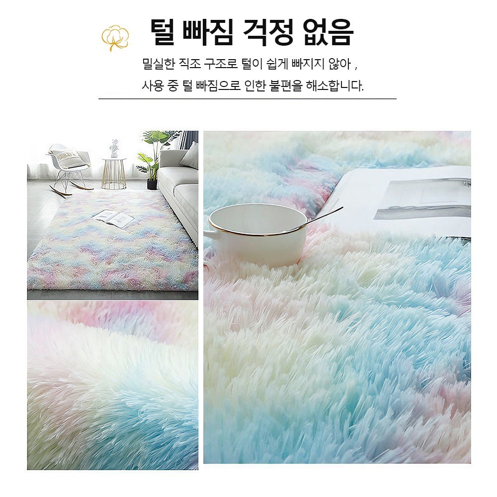 ZERA 러그 포근한 터치미 극세사 털러그 층간소음방지 사계절 침실 거실 고급 카펫할인· 13:51:2 상세 이미지 1