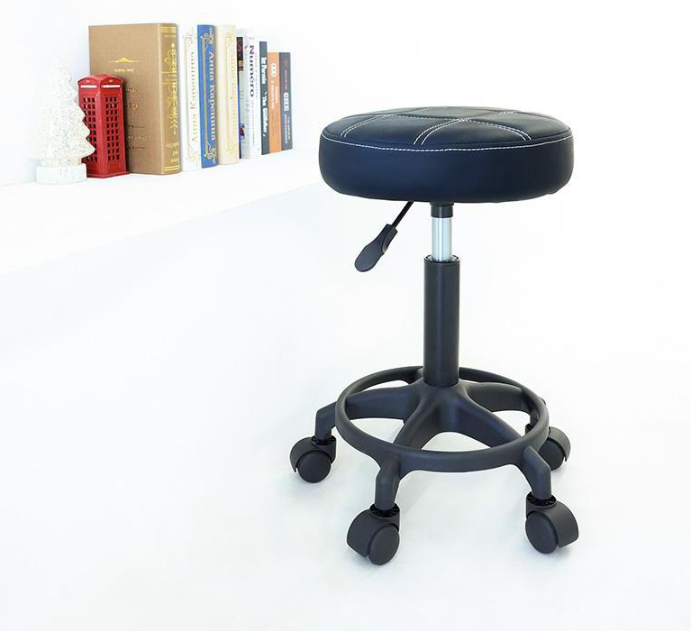 21세기트랜드 330 Chair 높이조절 원형 고정형 작업의자, 블랙 상세 이미지 2