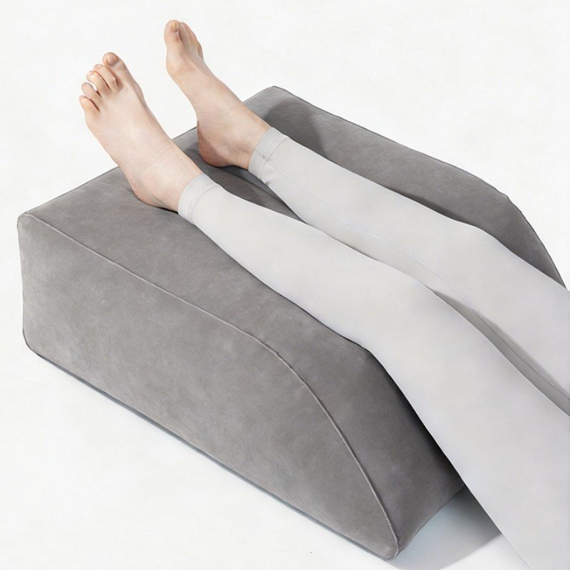 호밍사이 휴대용 에어 삼각 다리 베개 수면 무릎보호 다용도 쿠션 허리 등쿠션, 그레이할인 상세 이미지 2