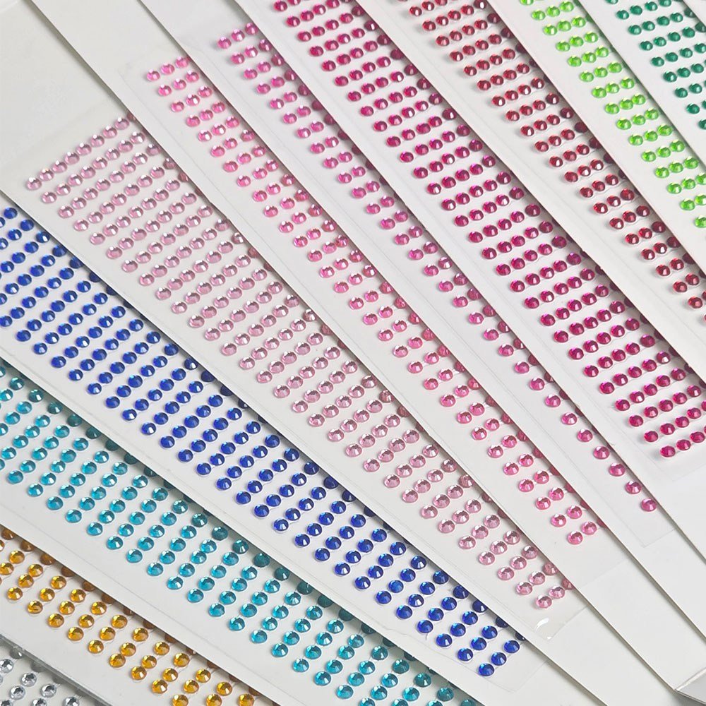 보석 스티커 비즈 크리스탈 큐빅 장식 만들기재료 3mm, 큐빅스티커3mm, 실버 상세 이미지 1