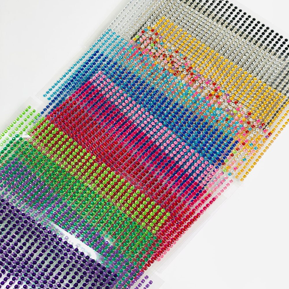 보석 스티커 비즈 크리스탈 큐빅 장식 만들기재료 3mm, 큐빅스티커3mm, 실버 상세 이미지 2