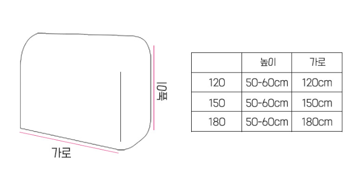 마켓플랜 와플 침대 헤드 커버, 아이보리, 1개 상세 이미지 2