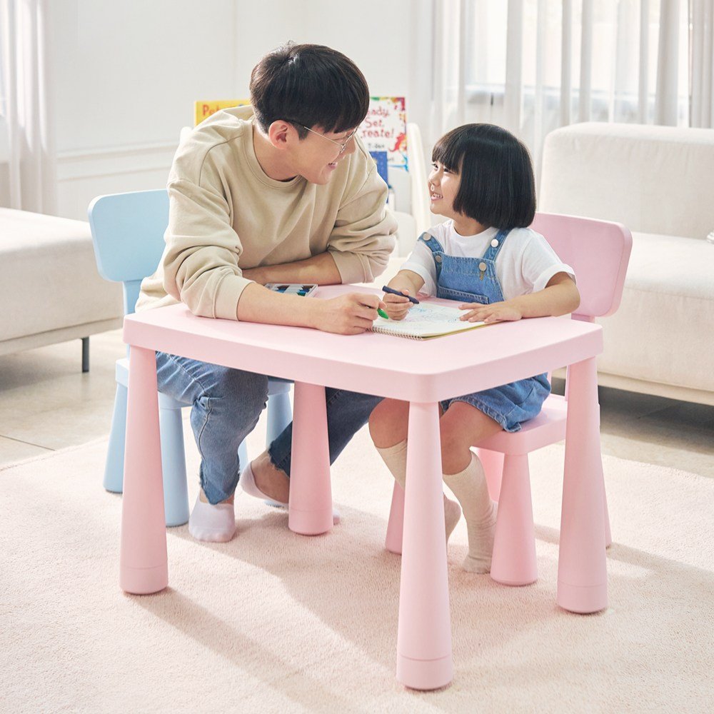 플레스타 포그니 데스크 유아 책상, 포그니체어(핑크), 핑크 상세 이미지 2