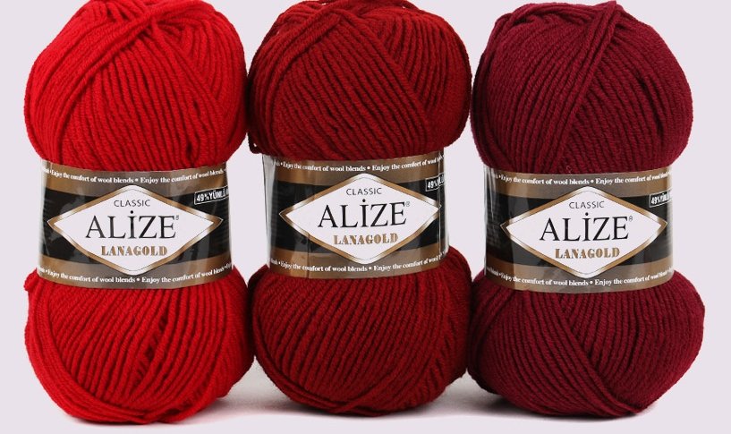 alize 엘리제 라나골드 클래식 단색 뜨개실, 56 레드, 1개쿠폰할인 상세 이미지 1