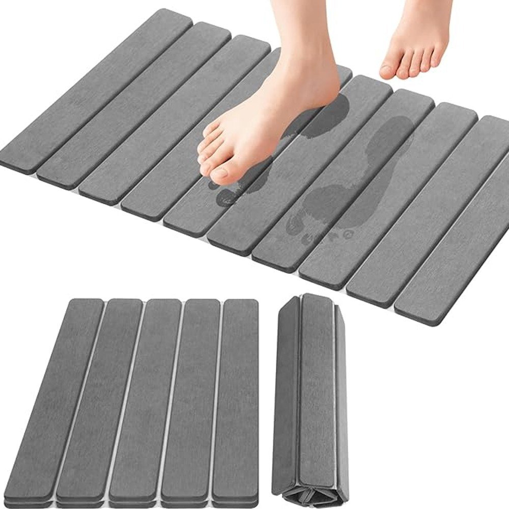 리보아 주방 규조토 발매트 딱딱한 화장실 욕실 앞 발매트, 다크그레이할인 상세 이미지 2