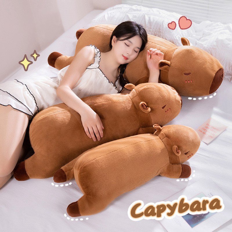 카카보라 롱쿠션 카피바라 바디필로우 인형 긴 베개할인 상세 이미지 1